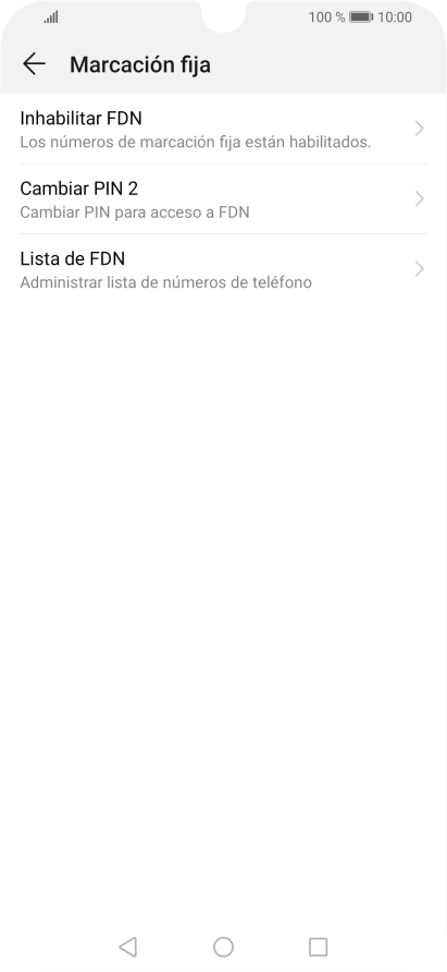 Pulsa Inhabilitar FDN.