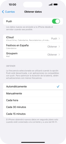 Pulsa el indicador junto a 