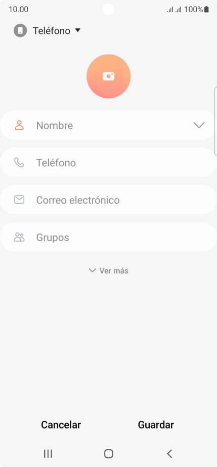 Pulsa la lista desplegable de la guía.