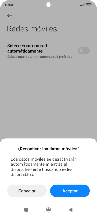 Pulsa Aceptar y espera mientras el teléfono está buscando redes. Pulsa Aceptar y espera mientras el teléfono está buscando redes.