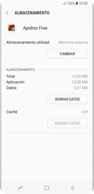 Pulsa la tecla de inicio para terminar y regresar a la pantalla de inicio.