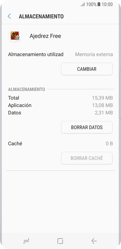 Pulsa la tecla de inicio para terminar y regresar a la pantalla de inicio.
