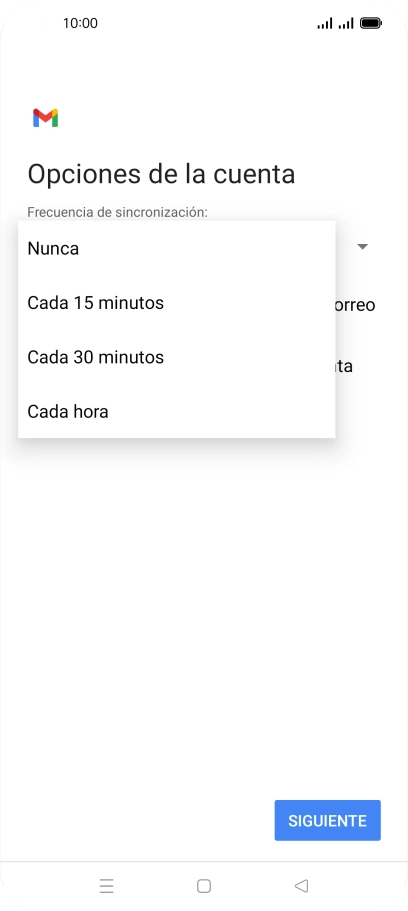 Pulsa el ajuste deseado.