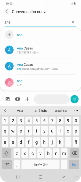 Pulsa el contacto deseado.