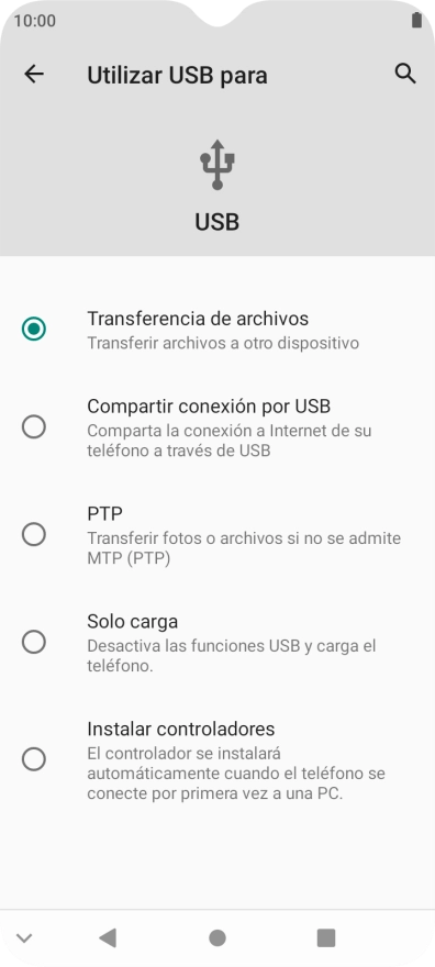 Pulsa Transferencia de archivos.