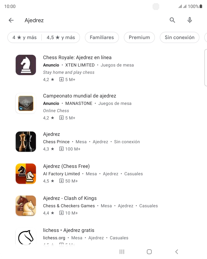 Pulsa la app deseada. Pulsa la app deseada.