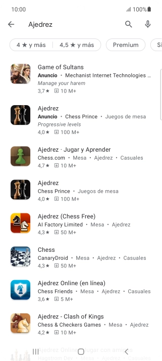 Pulsa la app deseada.