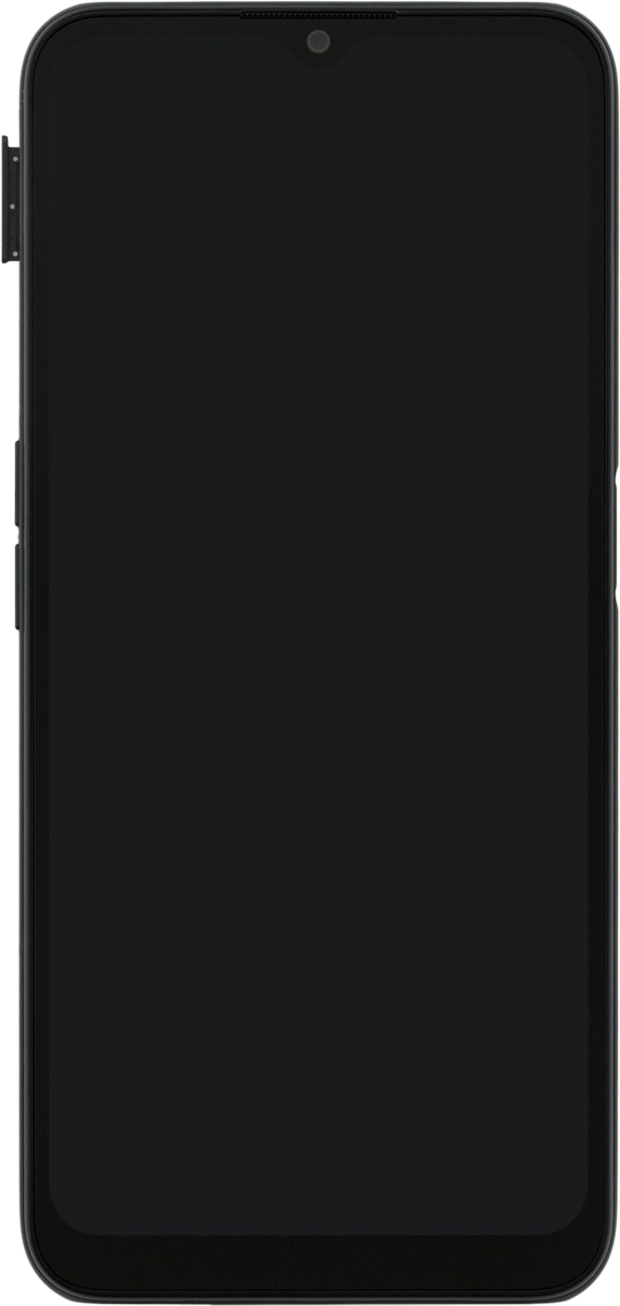 Retira el contenedor de tarjetas del teléfono.