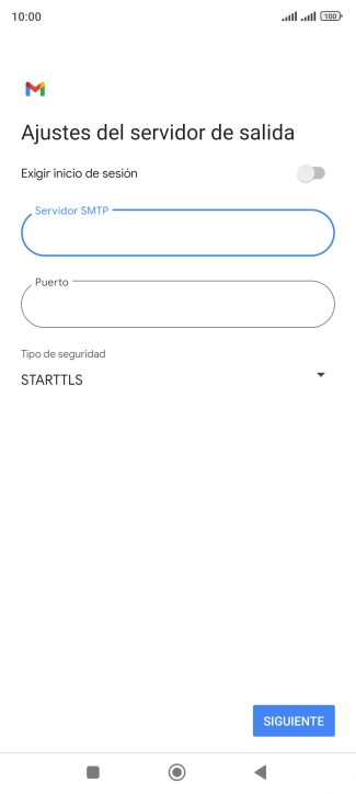 Pulsa Puerto e introduce 25.
