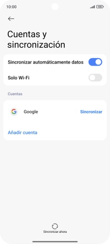 Pulsa Añadir cuenta.