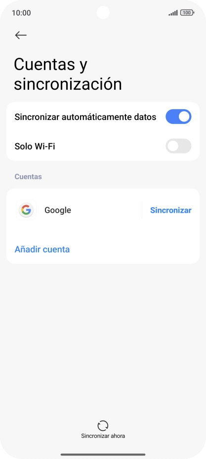 Pulsa Añadir cuenta.