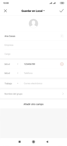 Pulsa el icono de aceptar.