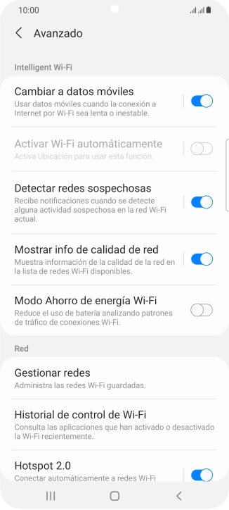 Pulsa el indicador junto a 