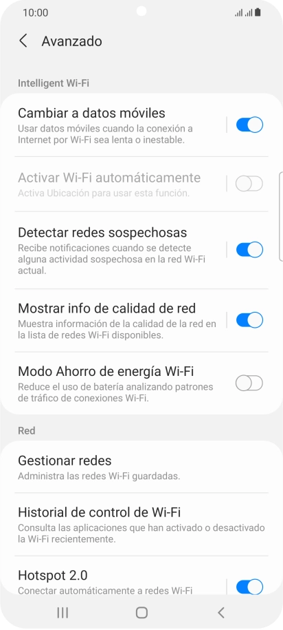 Pulsa el indicador junto a 