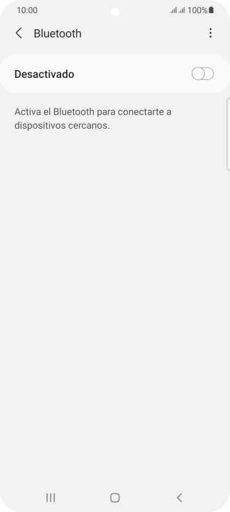 Pulsa el indicador para activar la función.