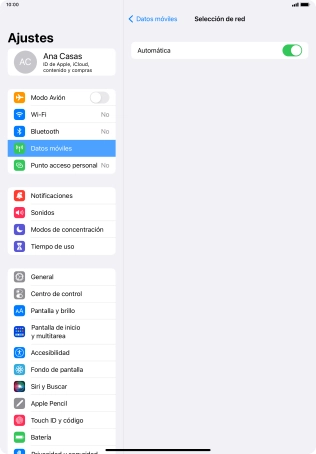 Pulsa el indicador junto a 