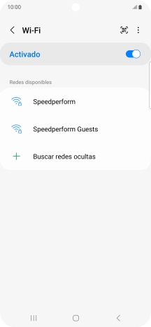 Pulsa la red wifi deseada.