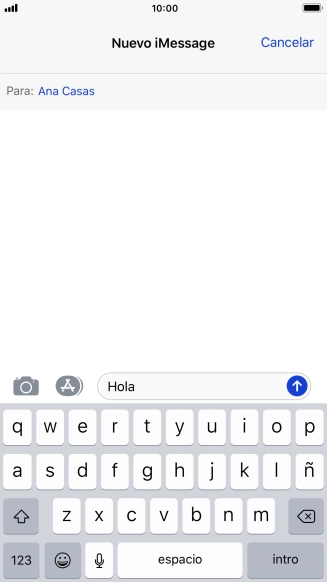 Pulsa el icono de enviar. Pulsa el icono de enviar.