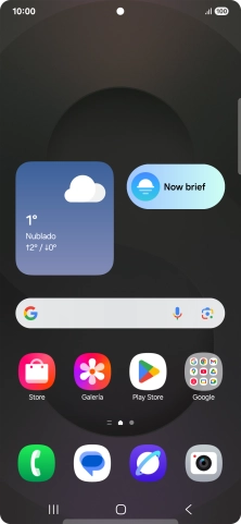 Desliza el dedo hacia arriba por la pantalla.