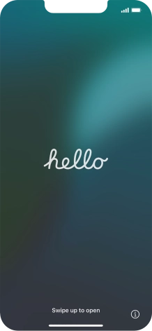 Desliza el dedo hacia arriba desde la parte inferior de la pantalla.