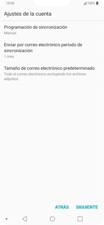 Pulsa Programación de sincronización.