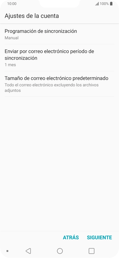 Pulsa Programación de sincronización.