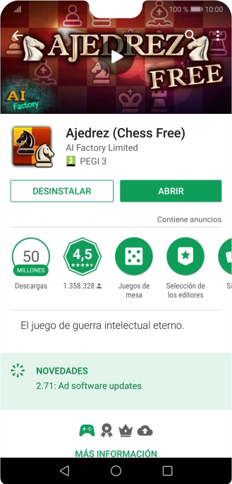 Pulsa DESINSTALAR.