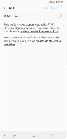 Pulsa el indicador para activar la función.