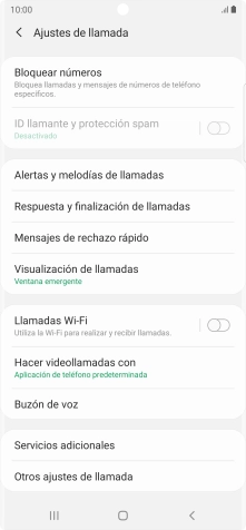 Pulsa Buzón de voz.