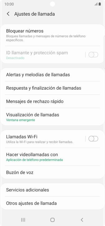 Pulsa Buzón de voz.