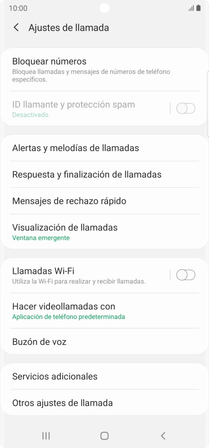 Pulsa Buzón de voz.