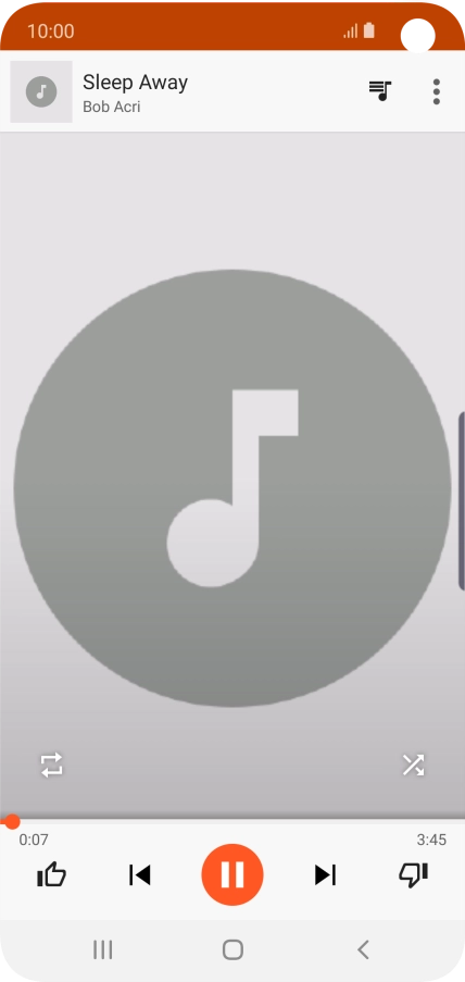 Pulsa la flecha hacia la derecha para ir al archivo de música siguiente. Pulsa la flecha hacia la derecha para ir al archivo de música siguiente.