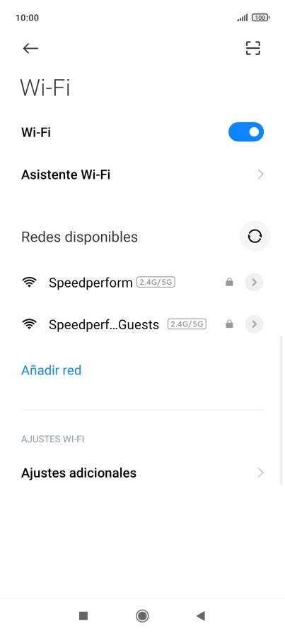 Pulsa Asistente Wi-Fi.