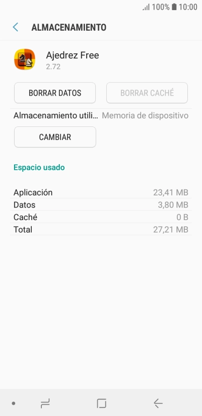 Pulsa la tecla de inicio para terminar y regresar a la pantalla de inicio.