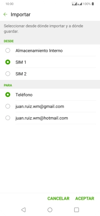 Pulsa Teléfono.