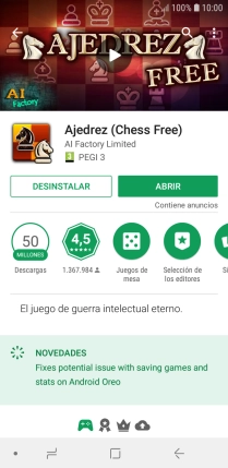 Pulsa DESINSTALAR.