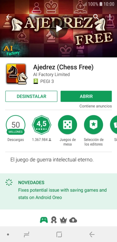 Pulsa DESINSTALAR.