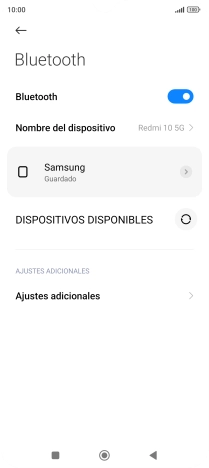 Pulsa la tecla de inicio para terminar y regresar a la pantalla de inicio.