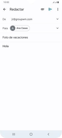 Pulsa el icono de anexos.