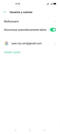Pulsa Añadir cuenta.