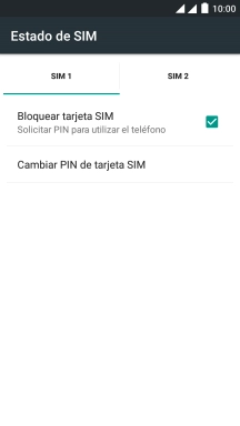 Pulsa la tarjeta SIM deseada.