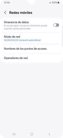 Pulsa Nombres de los puntos de acceso.