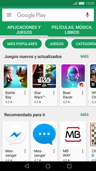 Desliza el dedo hacia la derecha desde la parte izquierda de la pantalla. Desliza el dedo hacia la derecha desde la parte izquierda de la pantalla.