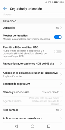 Pulsa Bloqueo de tarjeta SIM.