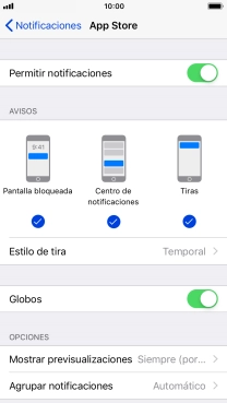 Pulsa el indicador junto a 