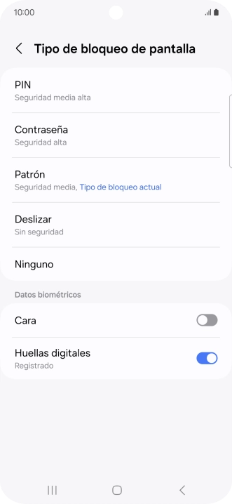 Pulsa Ninguno.