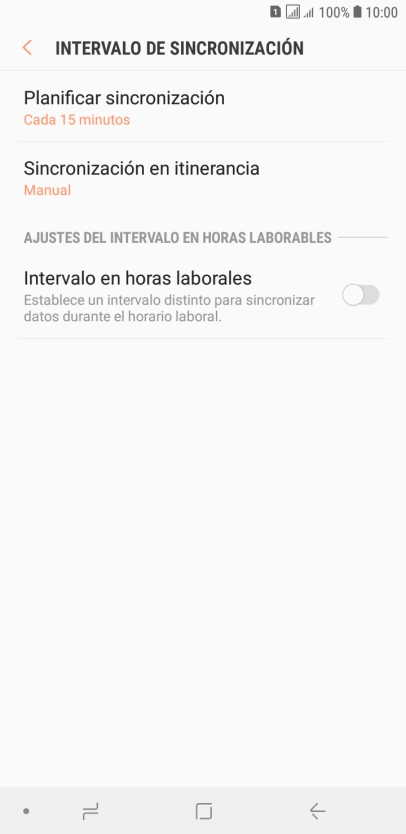 Pulsa Planificar sincronización.