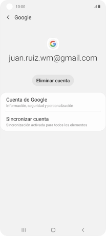 Pulsa Sincronizar cuenta.