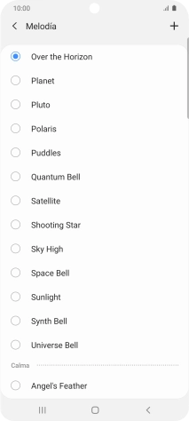 Pulsa el icono de añadir timbre de llamada.