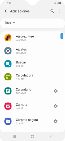 Pulsa la app deseada.